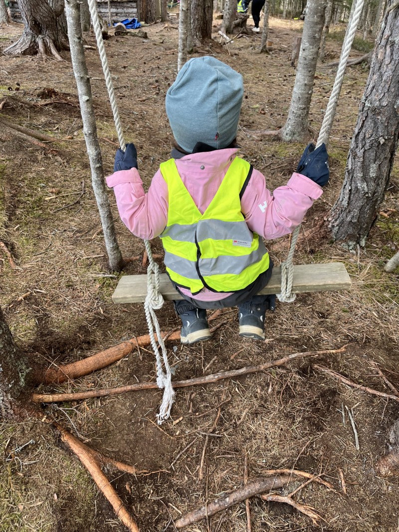 lekeplass i skogen