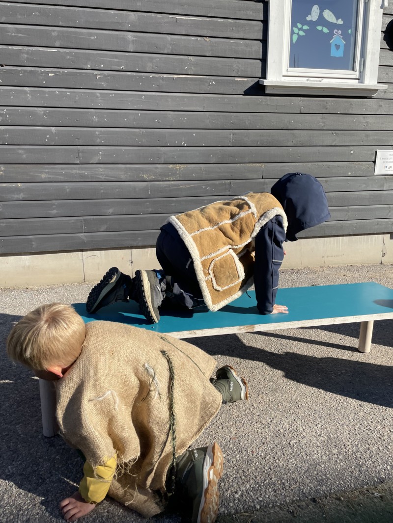 Bukkene Bruse går over brua
