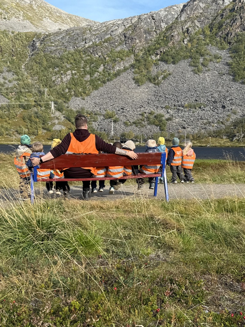 en liten pause i høstsola.
