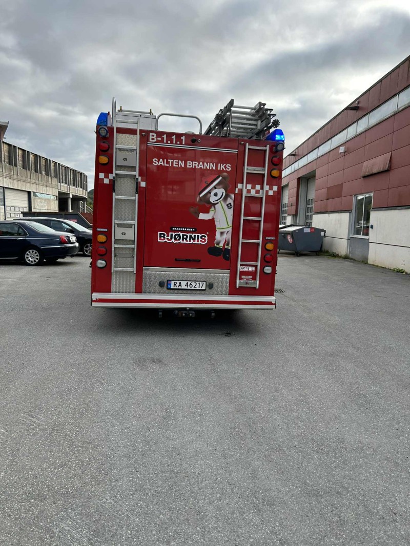 Brannbilen kom på besøk
