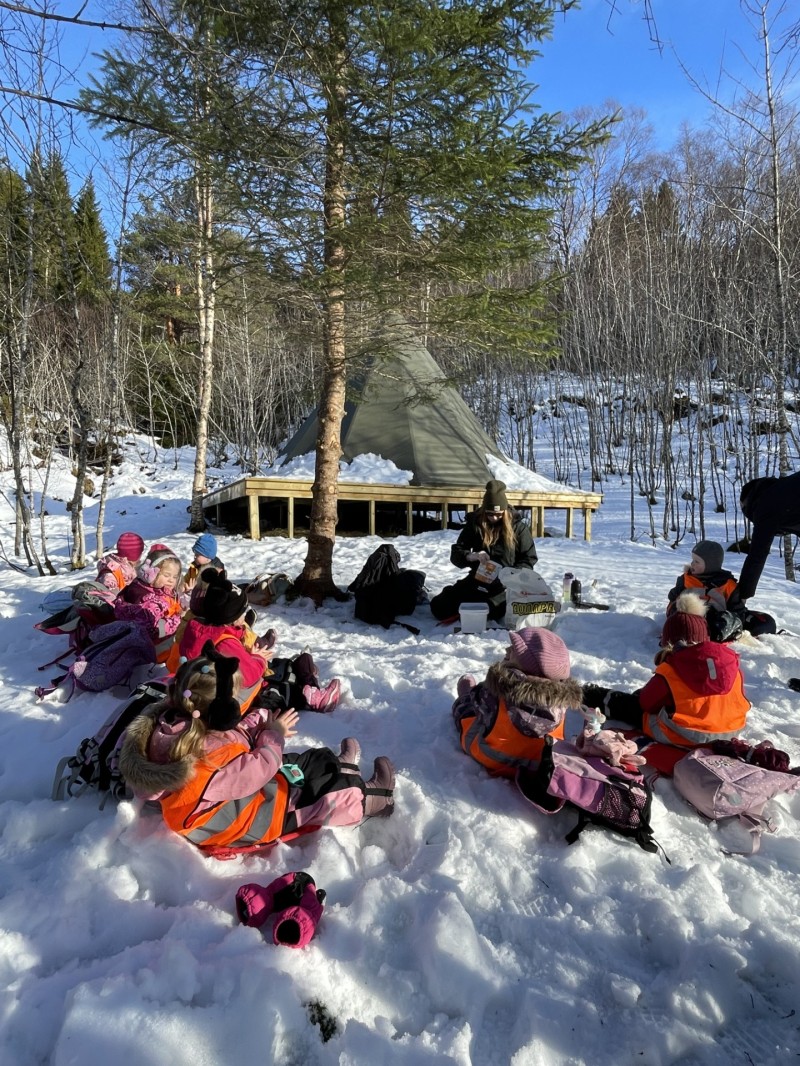 Lunsj i skogen