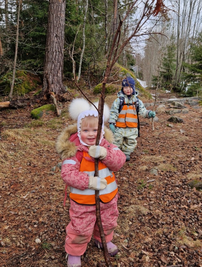 Vi går ofte i skogen