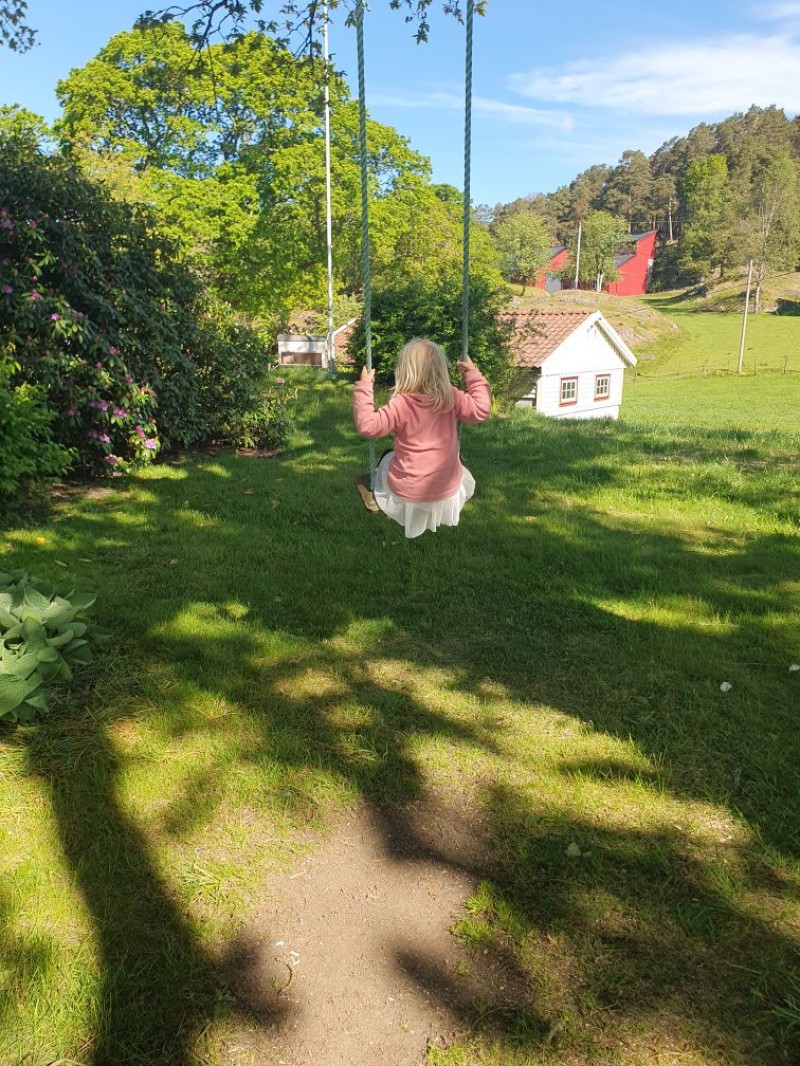 Å reila på ei stor og høg reila :)